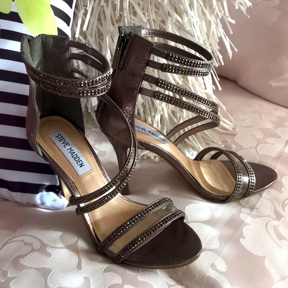 Steve Madden Brown Strappy Heels